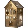 Christmas House Lantern Metal Gold For Living Room Bedroom High. 30Cm