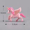 Miniatures Figurines Unicorn Garden Diy Ornaments Decor Micro Dollhome Landscape