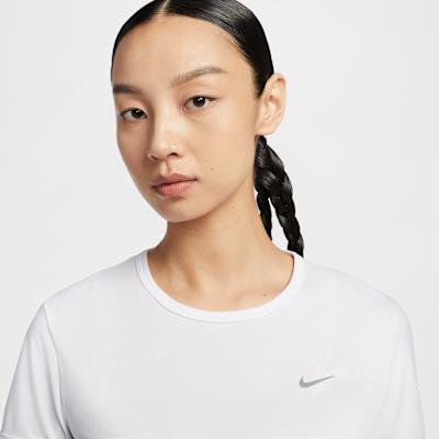 Nike Dri Fit Short Sleeved T Shirts Women's White