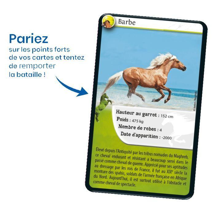 Jeu de cartes - Défis Nature - Chevaux - 2 à 6 joueurs - Dès 7 ans - Fabriqué en France et éco-responsable