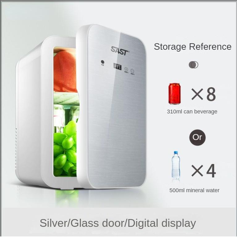 8L Large Capacity Energy-saving & Silent Mini Refrigerator Intelligent Touch Screen Refrigeration Equipment Digital Display Car Fridge