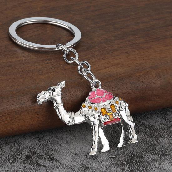 Přívěsek na klíče Velbloudí přívěsek Klíčenka s barevným smaltovaným povrchem Klíče Taška Batoh Kompaktní Lehký Příslušenství na klíče Dárek