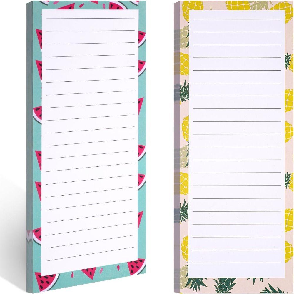 for Fridge Magnetic Notepad Fruit Pattern To Do List Planbook Magnetic Shopping List Pad  Women Men
