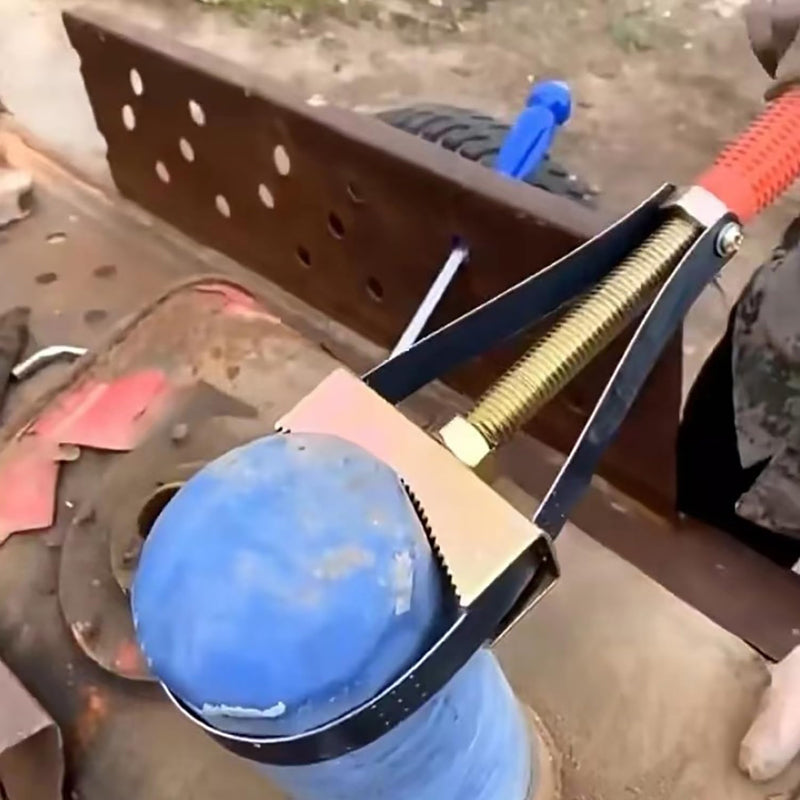 Auto Oil Filter Wrench with Adjustable Steel Strap Car Oil Filter Removal Hand Tools Adjustable Automobile Spark Repair Tool