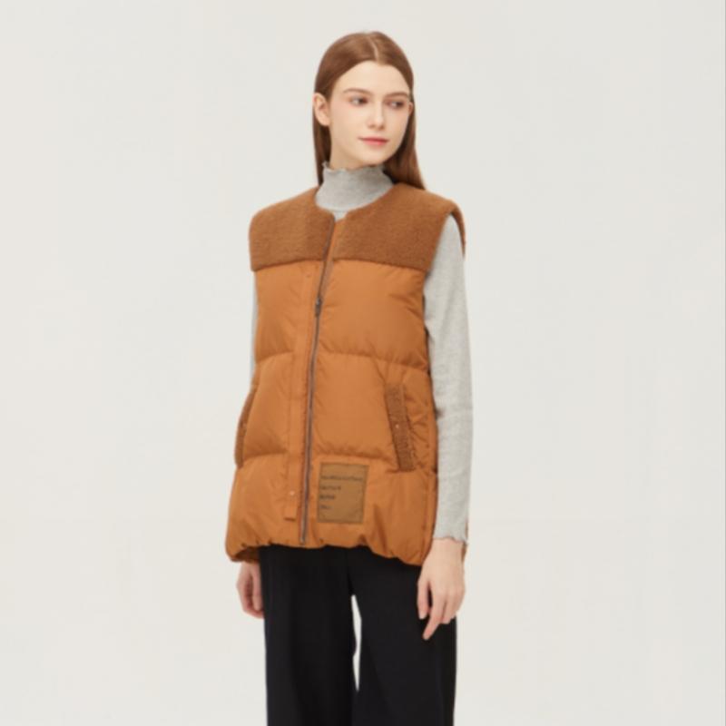 Benetton Benetton Dumble Colorblocked Long Down Vest Jumper Bapdg7361 Br