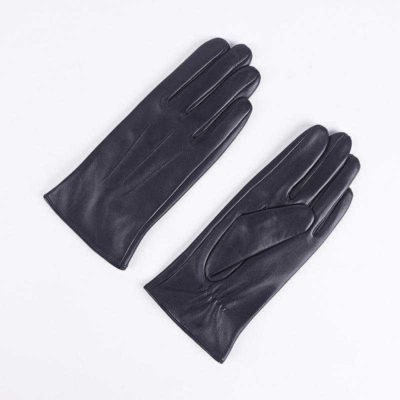 Women's Colored Sheepskin Fingerless Riding Gloves - Warm Fleece Lined for Autumn/Winter