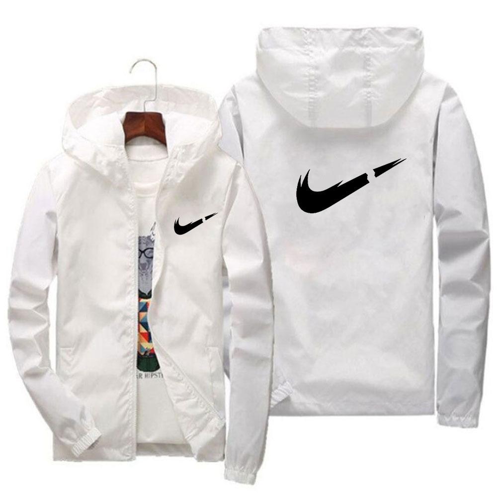 Fashionable loose cardigan with zipper jacket, trendy brand casual and versatile hooded jacket, windproof and rainproof jacket