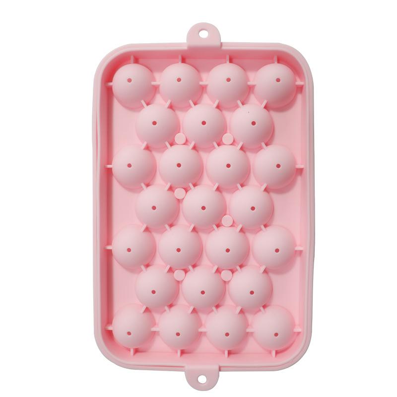 25 Grids Silicone Ice Ball Mold with Lid Easy  Treats for Gatherings