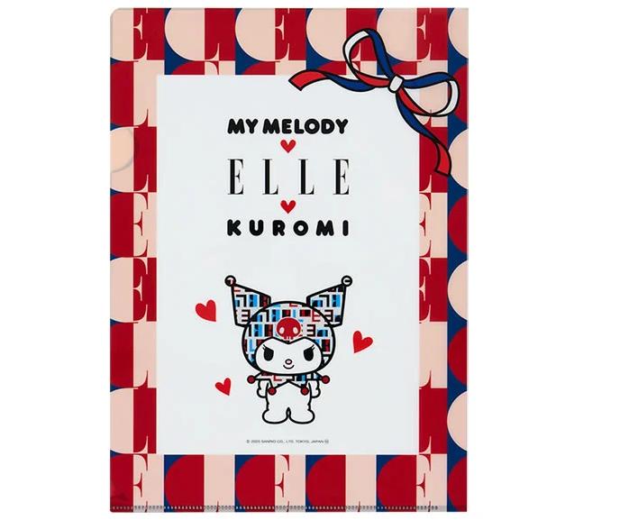 

Sanrio KUROMI ELLE Папка-файл A4 Прозрачная Япония НОВЫЙ Персонажи Sanrio