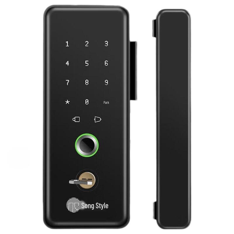 GEPAD Glass Door Fingerprint Smart Lock CN plug (adapter included)