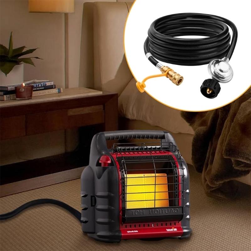 Quick Connect Fittings Flexible 12ft Hose with 1/4 Ball Quick Connector Quick Connect Hose for Home and Outdoor Use