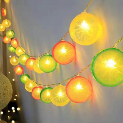 Decorative Fairy Lights Soft Glow Non-Glaring Multifunctional Battery Operated Orange Slices String Lights