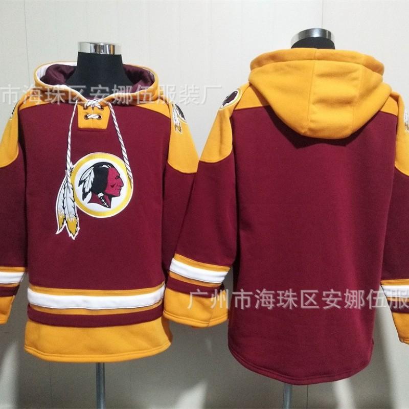 2026 Redskins Rugby Embroidered Fleece Hoodie 21 5 Team Sports Winter Warm Sweatshirt