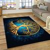 3D Tree of Life Nature Viking Yggdrasil Norse Rug Carpet for Living Room Bedroom Decor,Non-slip Decoration for Sofa Doormat Gift