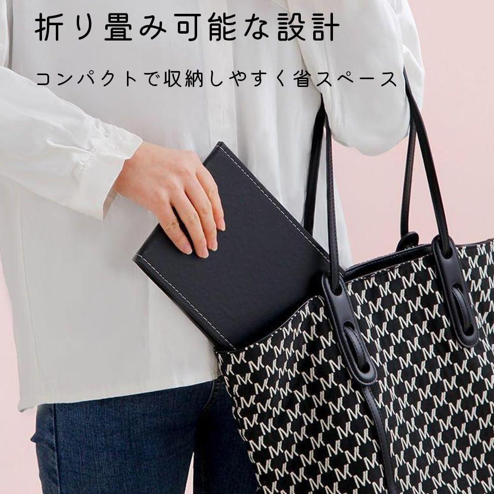 FUGSHIYI Großer Tischständer Faltbar Kompakt Bruchfest Handlich Großer Schminktisch Stilvoller Schmink-Klapptisch Einfach Wirklich Schließen Rosa