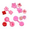 Silicone Polymer Clay Cutters Pink Flower Petals Clay  Polymer Clay Accessories