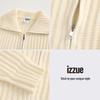 izzue Unisex Henley Neck Cardigan Sweater