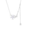 S925 Korean Flower Tassel Necklace - Fresh, Sweet Fairy Style
