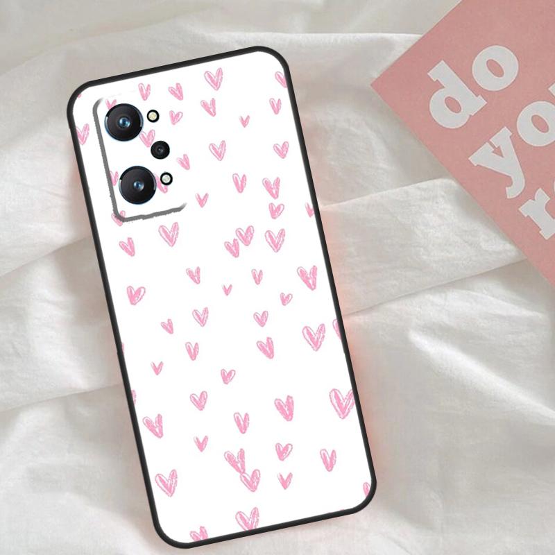 Heart Cartoon Girls Case For Realme C65 C67 C71 C63 C61 C55 C51 C53 C35 C75 11 12 13 14 15 Pro Plus GT6 GT7 Pro