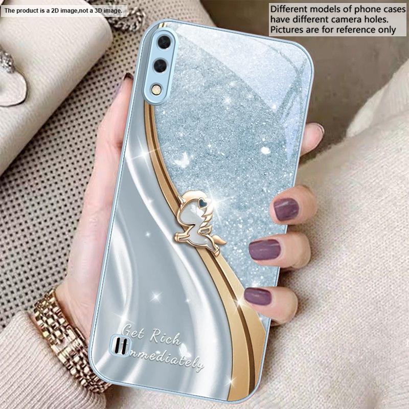 

A dreamy purple unicorn For Samsung A01 02 A03 Core 04 05 A06 10 12 A13 14 5G 15 16 M02 12 Note 8 9 10 20 glass Ultra phone case Galaxy A01
