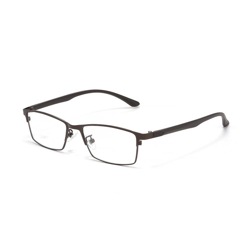 

New Titanium Men Square Frame Hyperopic Photochromic Anti Blue Ray Women Sunglasses Presbyopic Astigmatism Prescription Glasses Single Version&1.56&Anti Blue Ray кавовий
