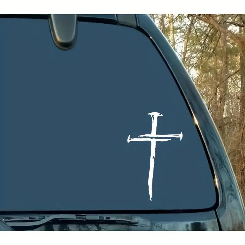 XDS19#12.5x20cm Calcomanías de espada cruzada, calcomanías de vinilo resistentes a la intemperie para ventanas, parachoques, computadora portátil, manualidades - Calcomanías para vehículos de material PVC