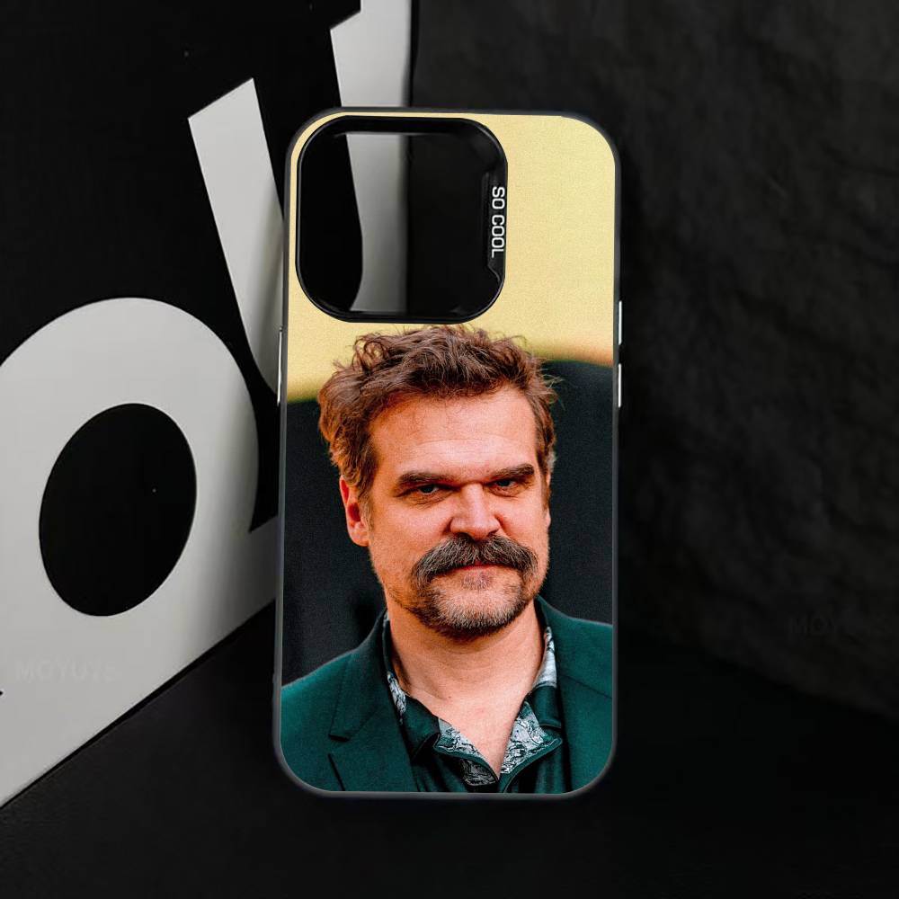 D-Harbour Actor Phone Case For iPhone 17,16,15,14,13,12,11 Plus,Pro Max,XS,Colored Silver Plated Inside Cover
