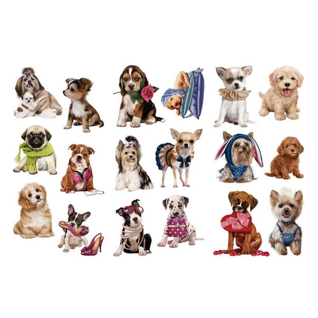 Retro Scrapbooking Stickers Aesthetic Flower Stickers Dog Cat Rabbit Stickers for DIY Diary Album Planner Scrapbooking