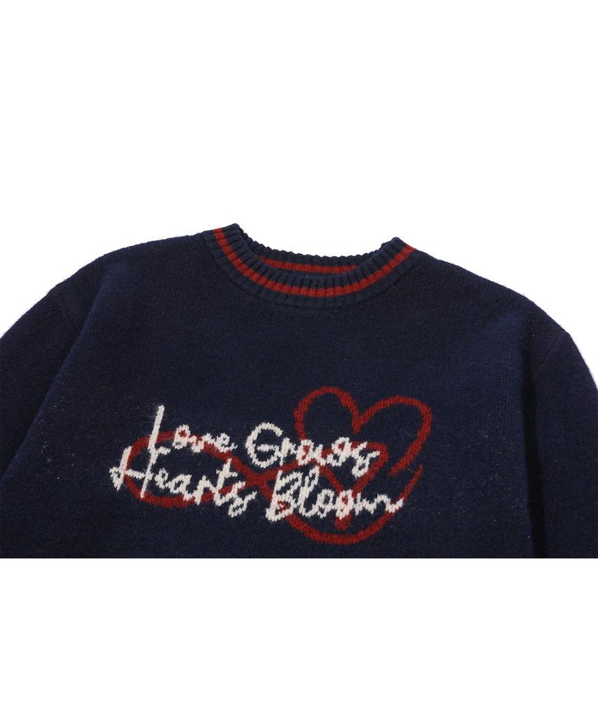 CPGN STUDIO Love Bloom Pullover Knit Navy