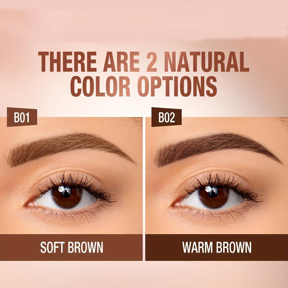 Teinte en gel pour sourcils pelable, semi-permanente et imperméable, gel pour sourcils résistant au transfert, sourcils plus fournis et définis avec des outils d'application faciles