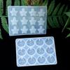12 Zodiac Constellation Resin Molds Round Star Zodiac Sign Epoxy Silicone Casting Mould for DIY Jewelry Crafts Making Supplies