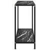 VidaXL Table console Noir 80x35x75 cm Verre trempé 322834