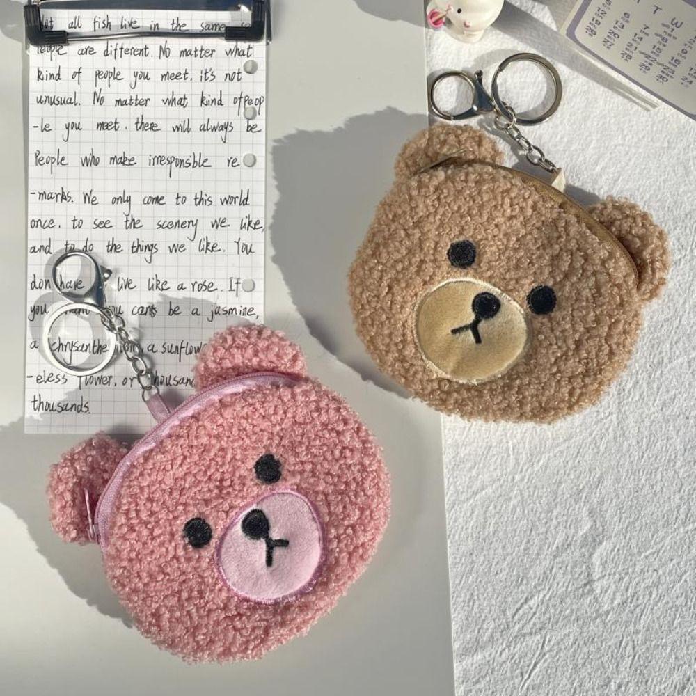 Bear Shape Wallet Cartoon Card Holder 2024 Storage Bag  Gift