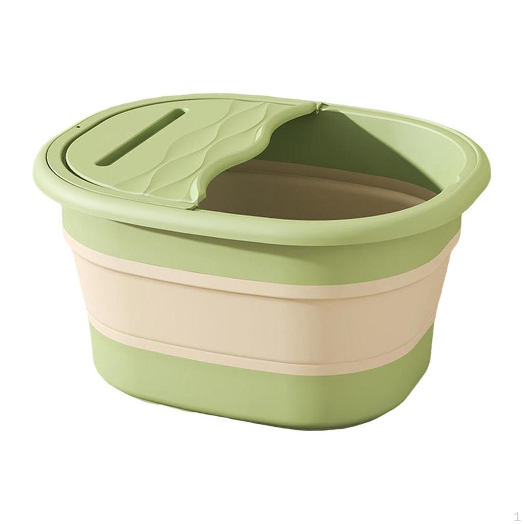 Kompaktes Fußbadbecken mit Faltbarem Design und Massagepunkten für Zuhause