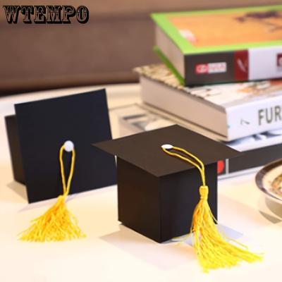 25 Stück Bonbonschachtel, kreative Abschlussmütze, Geschenk, Zuckerschokoladenschachtel mit Quaste, Abschluss-Bonbonschachtel, Abschlussdekoration, Party-Gedenkgeschenkbox