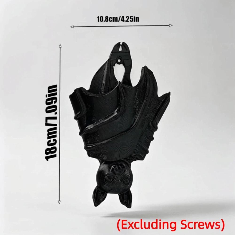 Gothic Style Bat Shaped Flower Pot Halloween Hanging Succulent Planter Flower Container  Patio