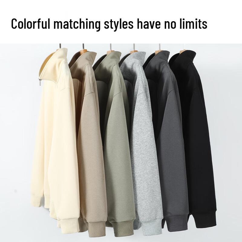 Jeanswest Youth Half-Zip Stand Collar Sweatshirt