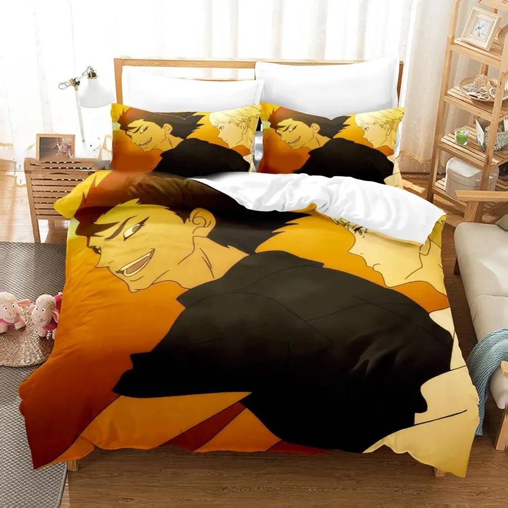 Devilman Crybaby Sängkläder Set Pojkar Flickor Tvilling Queen Size Påslakan Örngott Säng Barn Vuxen Mode Hemtextilextile