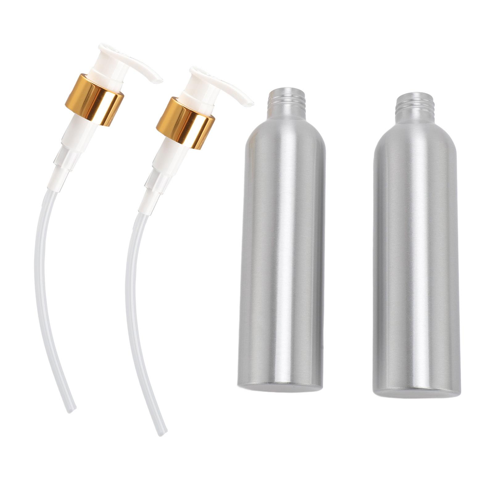 Pump Head Empty Makeup Container Convenient Use Pump Head Aluminum Lotion Bottle Reusable Versatile Portable for Essential Oil