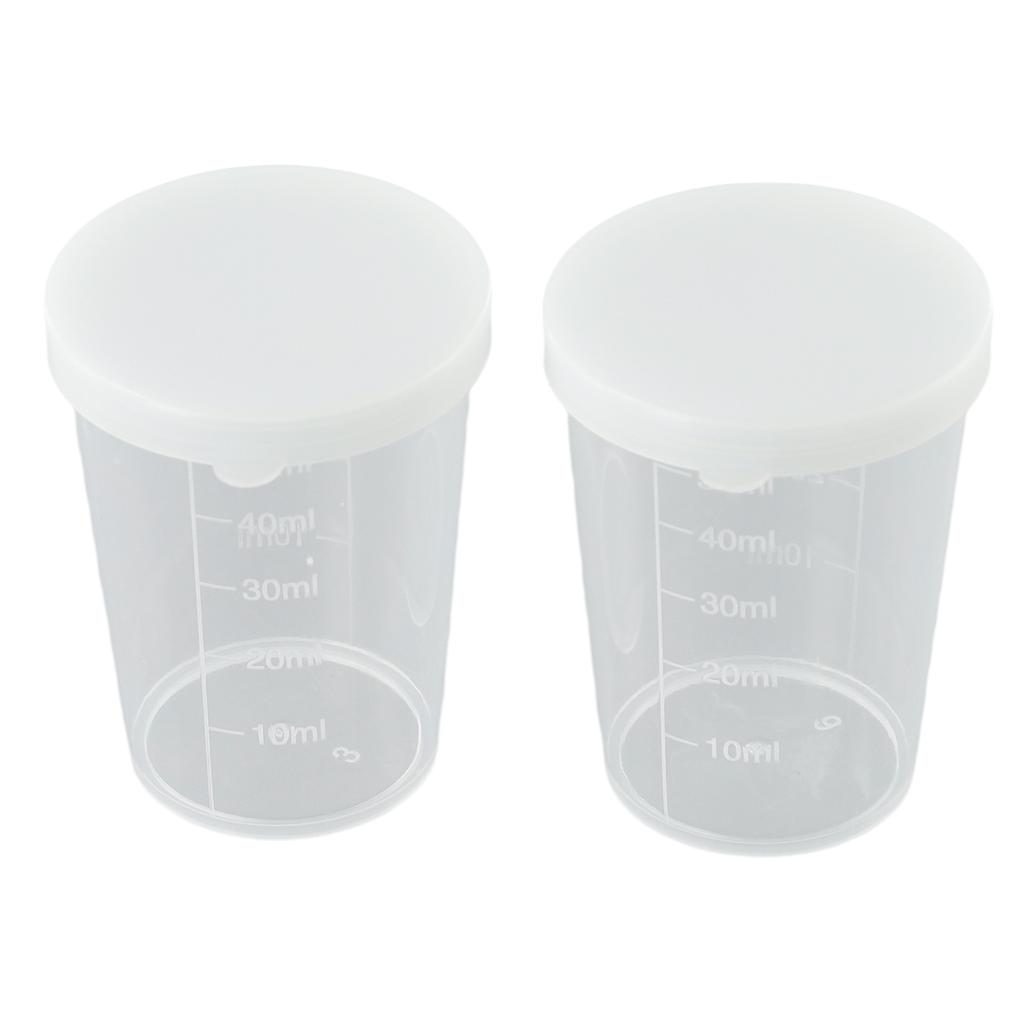Wielofunkcyjny zestaw 10 sztuk plastikowych kubków miarowych z pokrywką do kuchni lub laboratorium