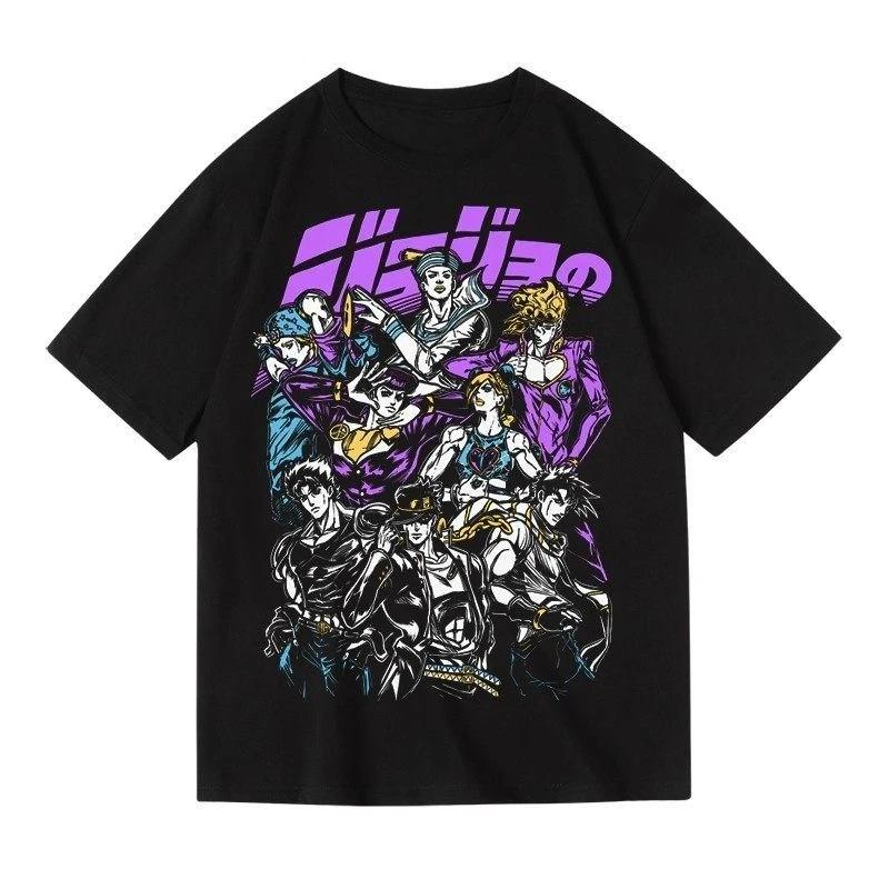 

Jojo Прекрасное приключение Сейтаро Кира Ёсигэ Убийственный Король Золотой Ветер Летний Хлопок Мужская Летняя Повседневная Футболка с Коротким Рукавом 4XL