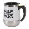 Automatic Stirring Mug 400ml Stainless Steel Liner Battery Powered Electric Mixing Cup for Travel