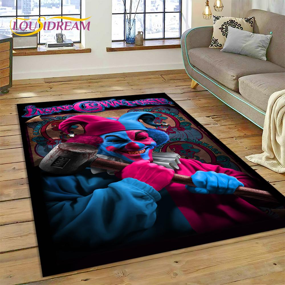 Insane Clown Posse Icp Juggalo Rap Metal Koberec Kobereček pro Ložnici Obývací Pokoj Domácí Dekorace Pohovky,Děti Velký Dekor Podlahová Rohož