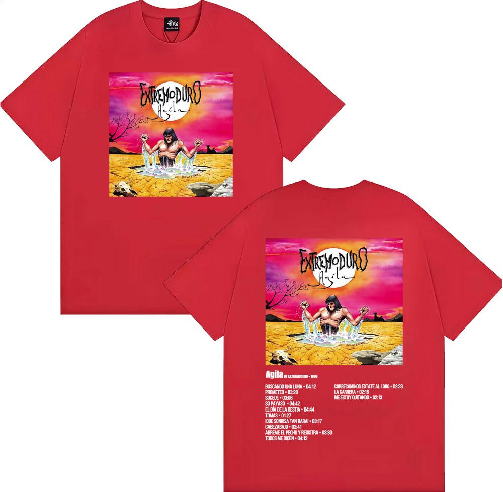 

Rock Band Extremoduro Album Cover Tshirts for Unisex WOMEN Fashion Retro Short Sleeve T Shirt Summer Tops Loose Tshirt Streetwear S