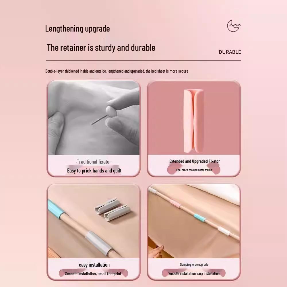 Bezpieczny klips do kołdry bez igieł na prześcieradła i poszwy na kołdrę – Bezpieczne mocowanie na każdą porę roku