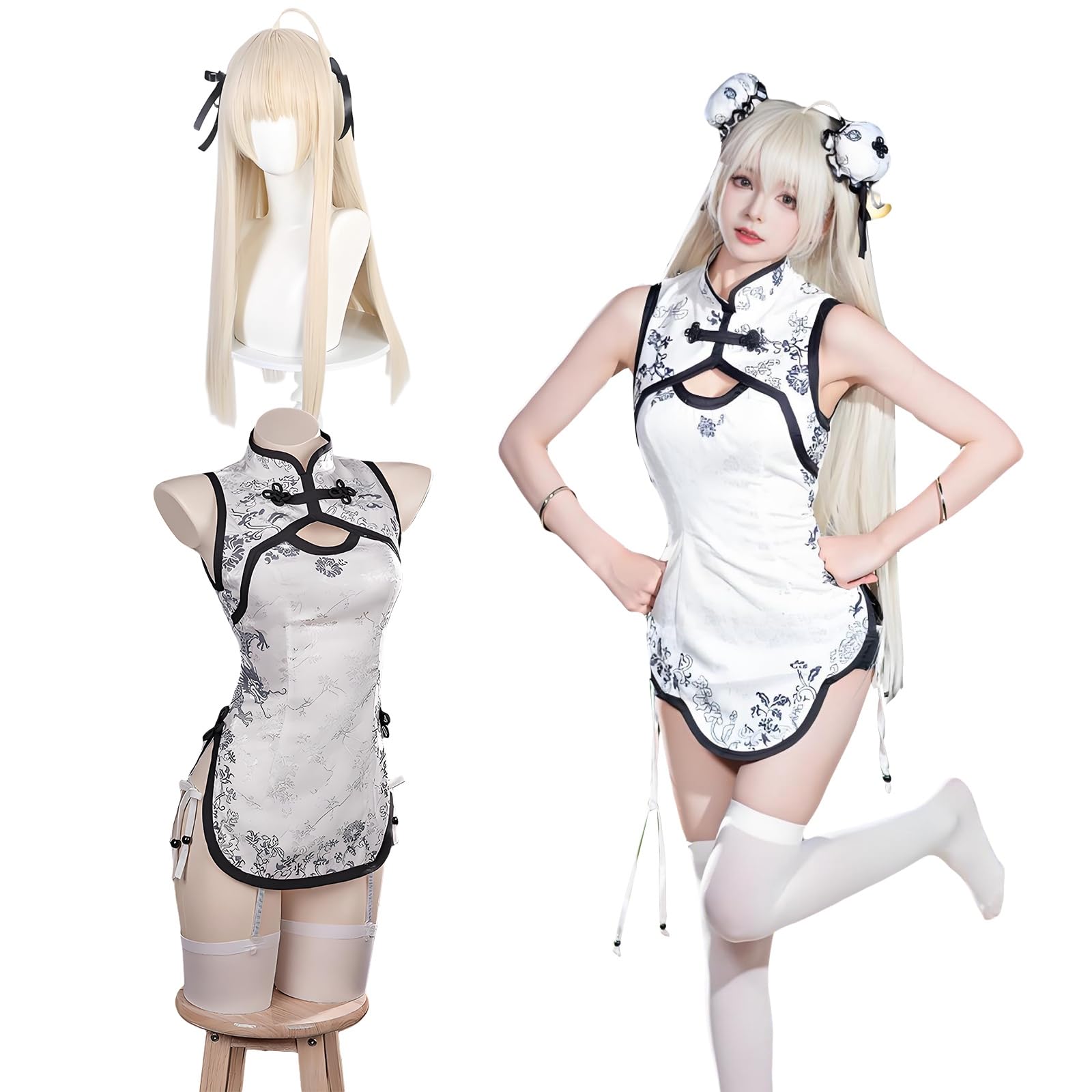 

Костюм для косплея Касугано Сора сценический наряд для взрослых из Ёсуга но Сора Косплей Сора с размером [Отличное качество] Парик, Ципао, Сора, Костюм,