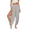 Solid Color High Slim Loose Harem Pants Pure Color High Slit Loose Harem Pants