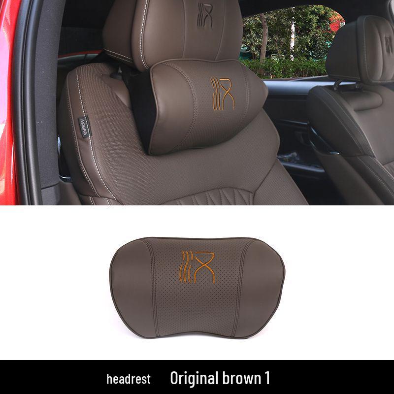 

BYD Han DMI EV Memory Foam Headrest & Lumbar Support with AC Cover Standard