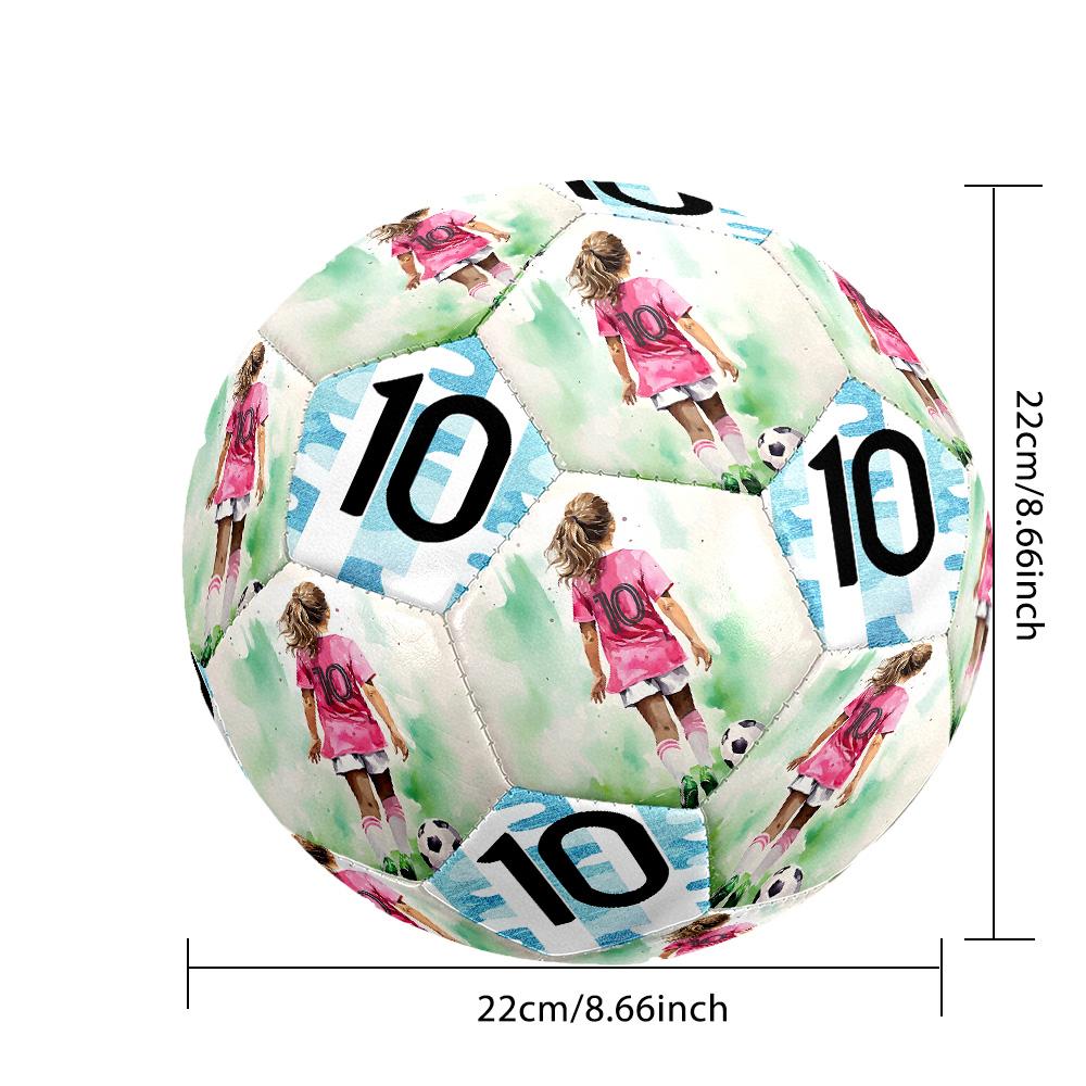Girl Pink Jersey Soccer Customized picture Size 5 Soccer Ball Machine Sewn Indoor/Outdoor Universal Football Personalized Printing soccer