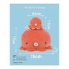 Ribuhaato Mascot Marshmallow Aquamie Octopus (total length approx. 8.5cm) Plush Toy Fluffy 28210-22